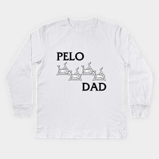 PELO DAD BLACK FLAG Kids Long Sleeve T-Shirt